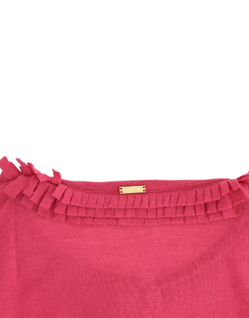 Cardigan en laine rose de John Galliano