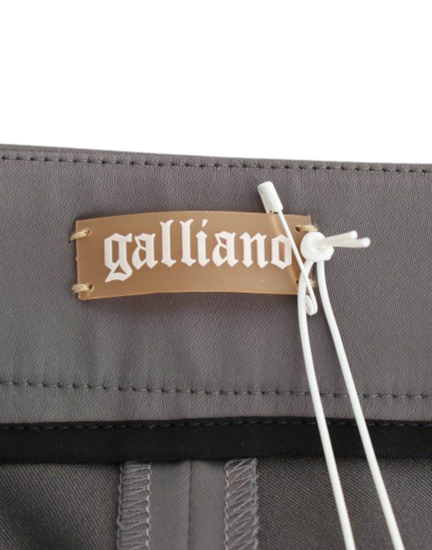 Pantalon slim gris de John Galliano