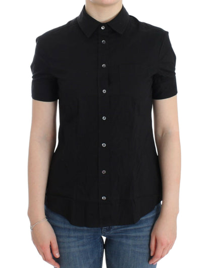 Haut en coton noir de John Galliano