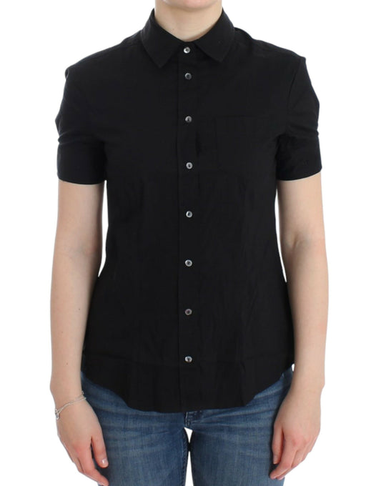 Haut en coton noir de John Galliano