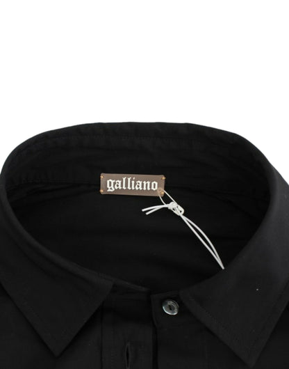 Haut en coton noir de John Galliano