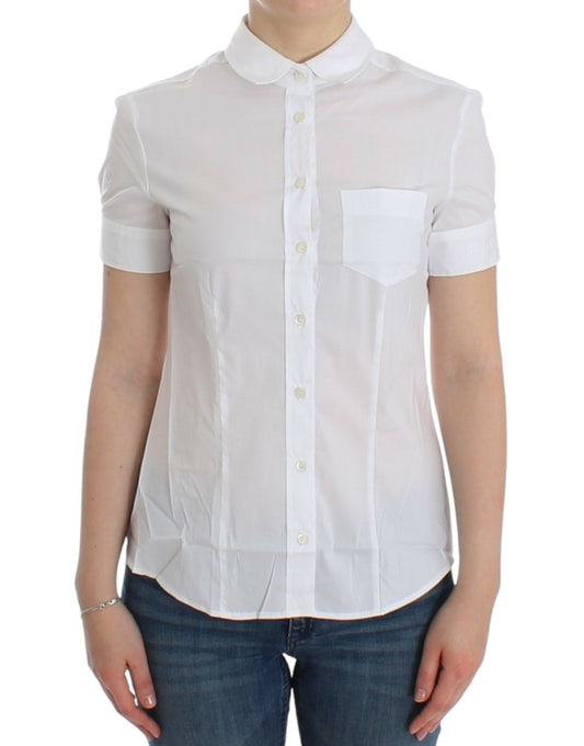 Haut chemise en coton blanc de John Galliano