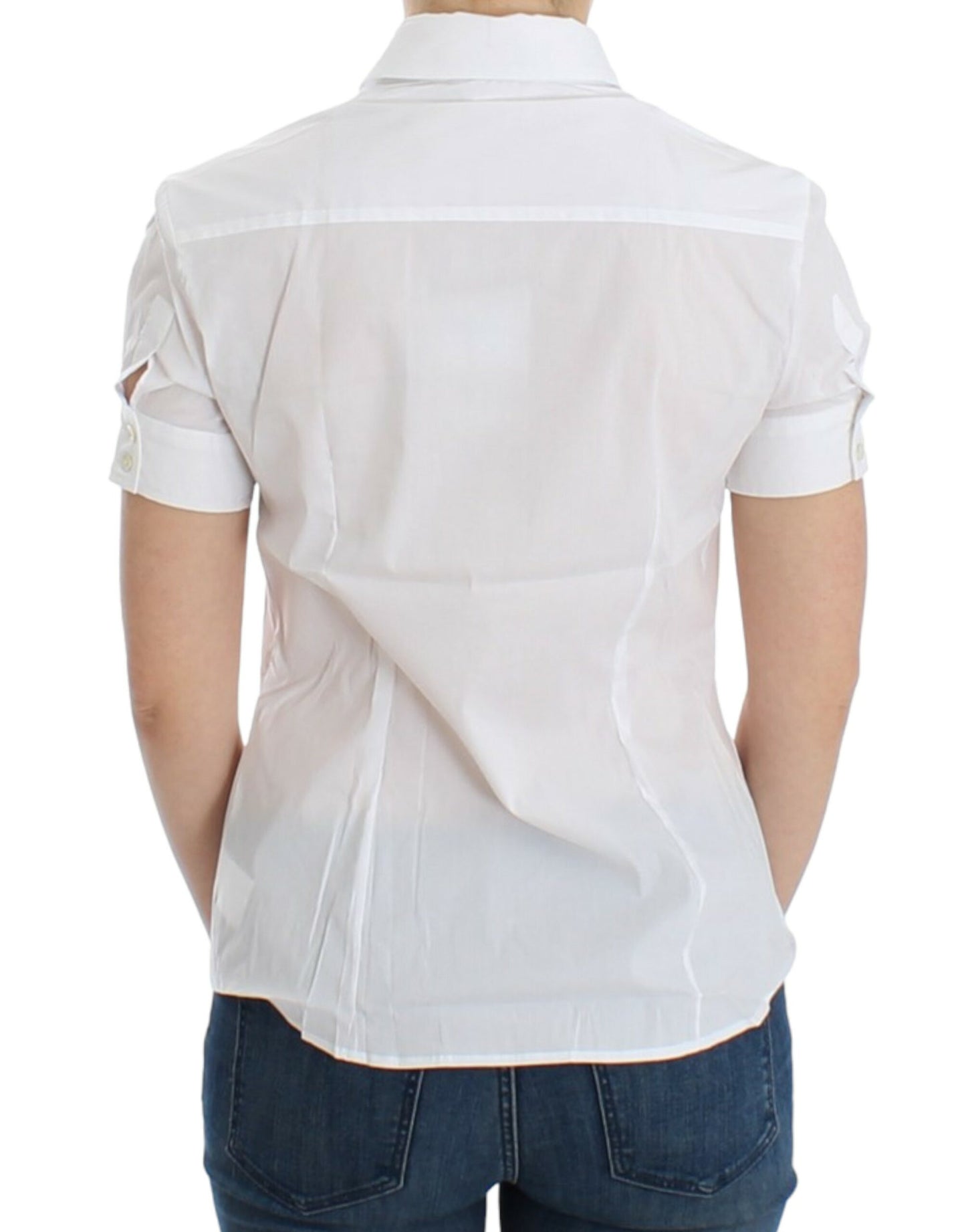 Haut chemise en coton blanc de John Galliano