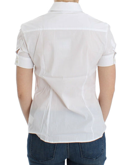 Haut chemise en coton blanc de John Galliano
