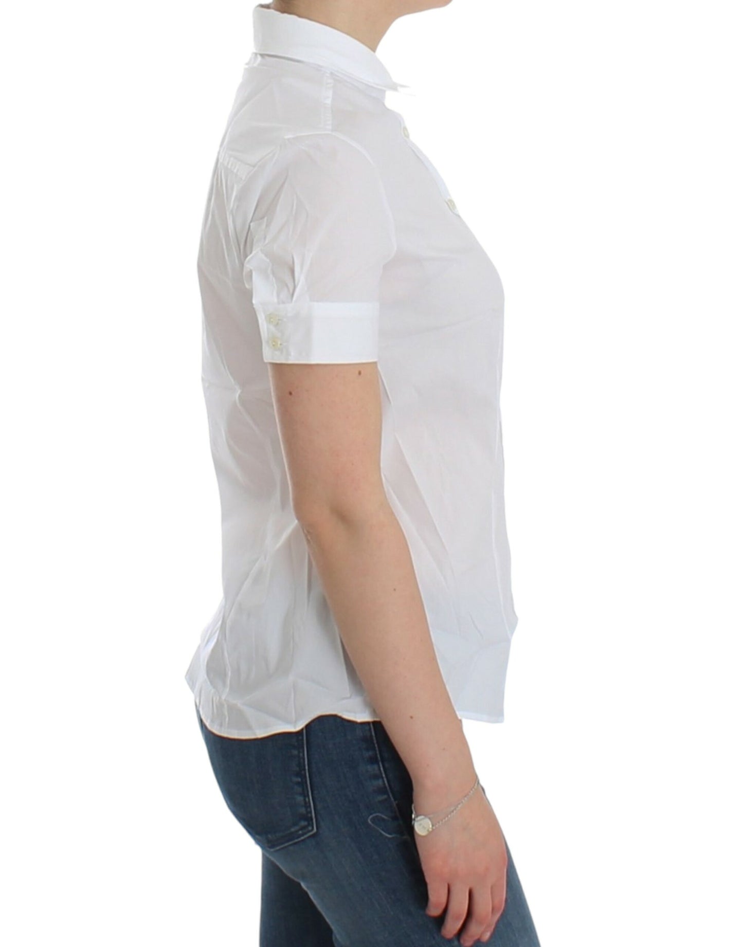 Haut chemise en coton blanc de John Galliano