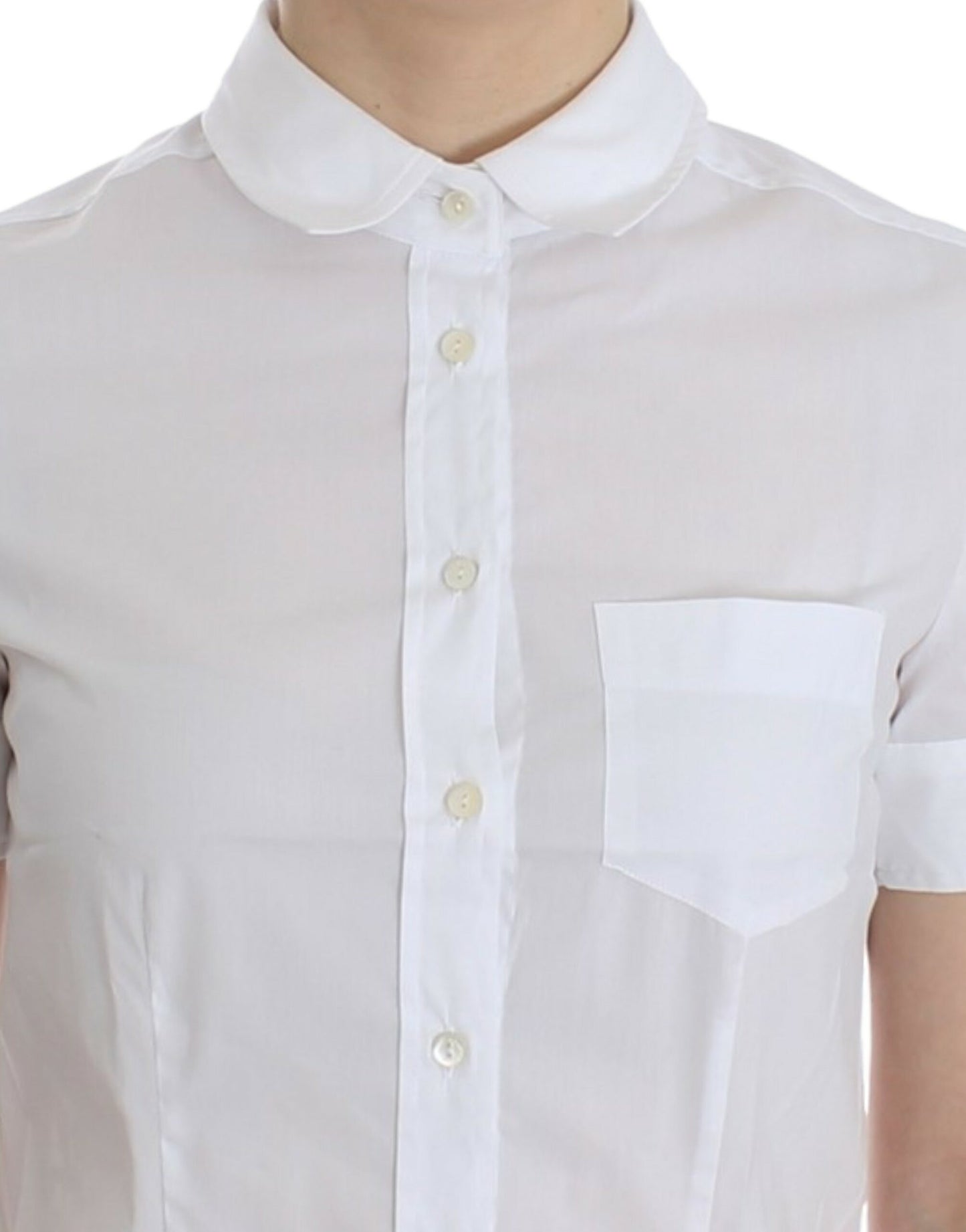 Haut chemise en coton blanc de John Galliano