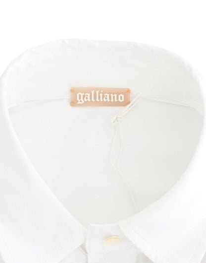 Haut chemise en coton blanc de John Galliano