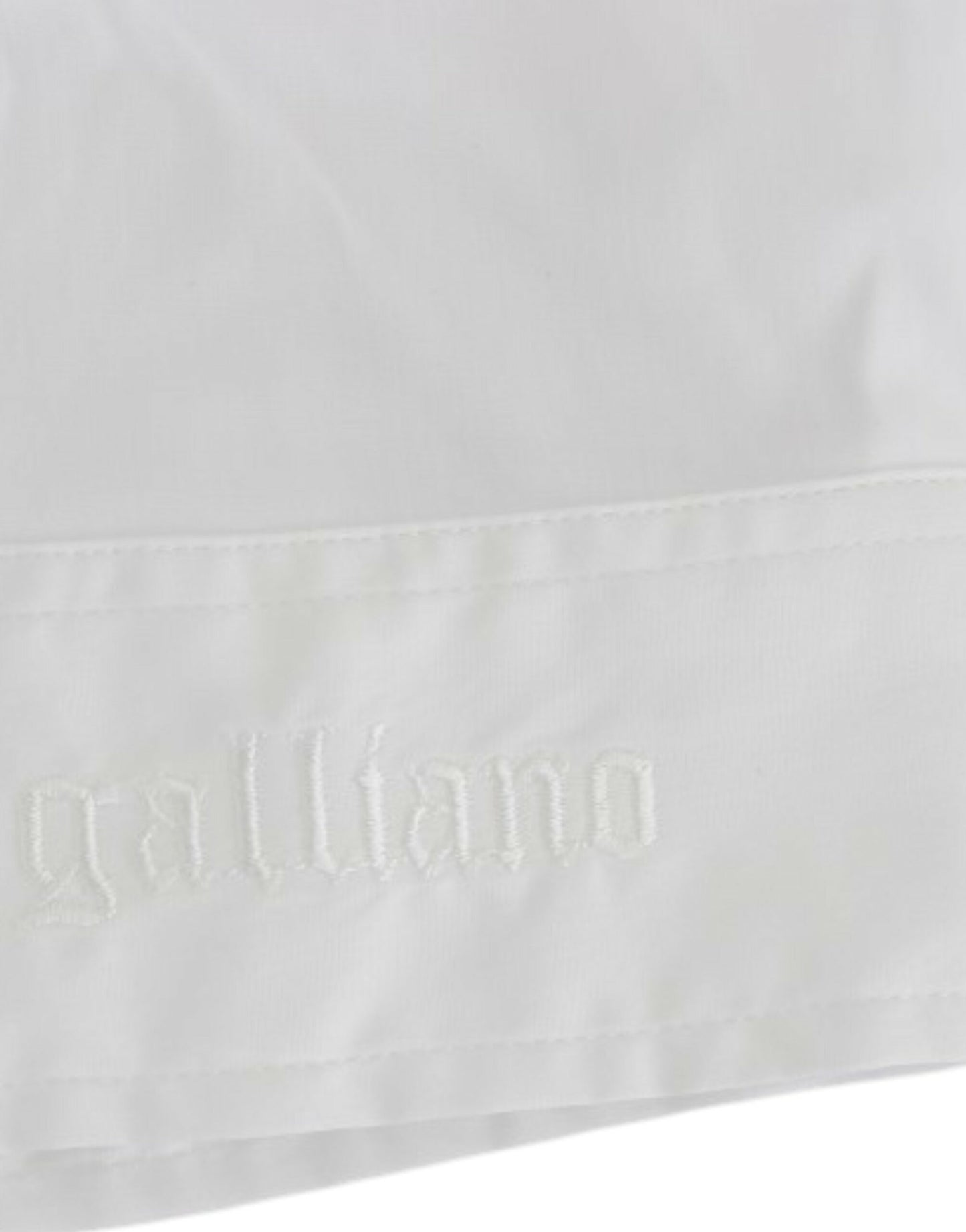Haut chemise en coton blanc de John Galliano