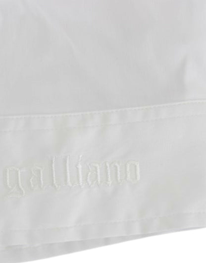 Haut chemise en coton blanc de John Galliano