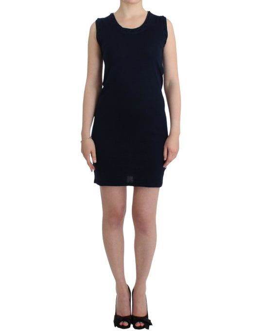 Robe en jersey de coton bleu de John Galliano