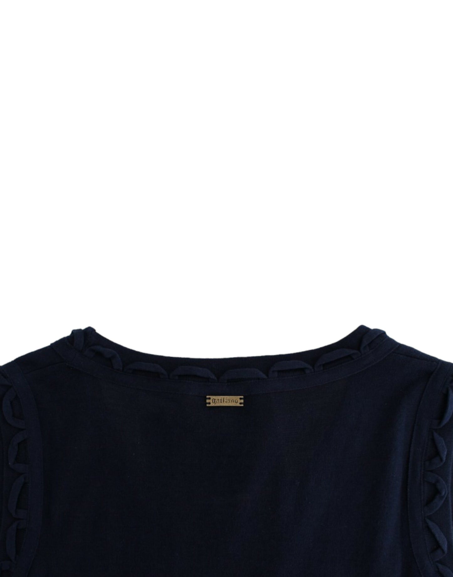 Robe en jersey de coton bleu de John Galliano