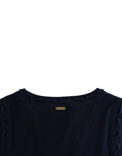 Robe en jersey de coton bleu de John Galliano