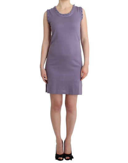 Robe en jersey de coton violet de John Galliano