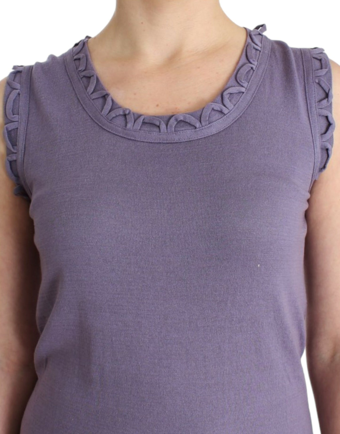 Robe en jersey de coton violet de John Galliano