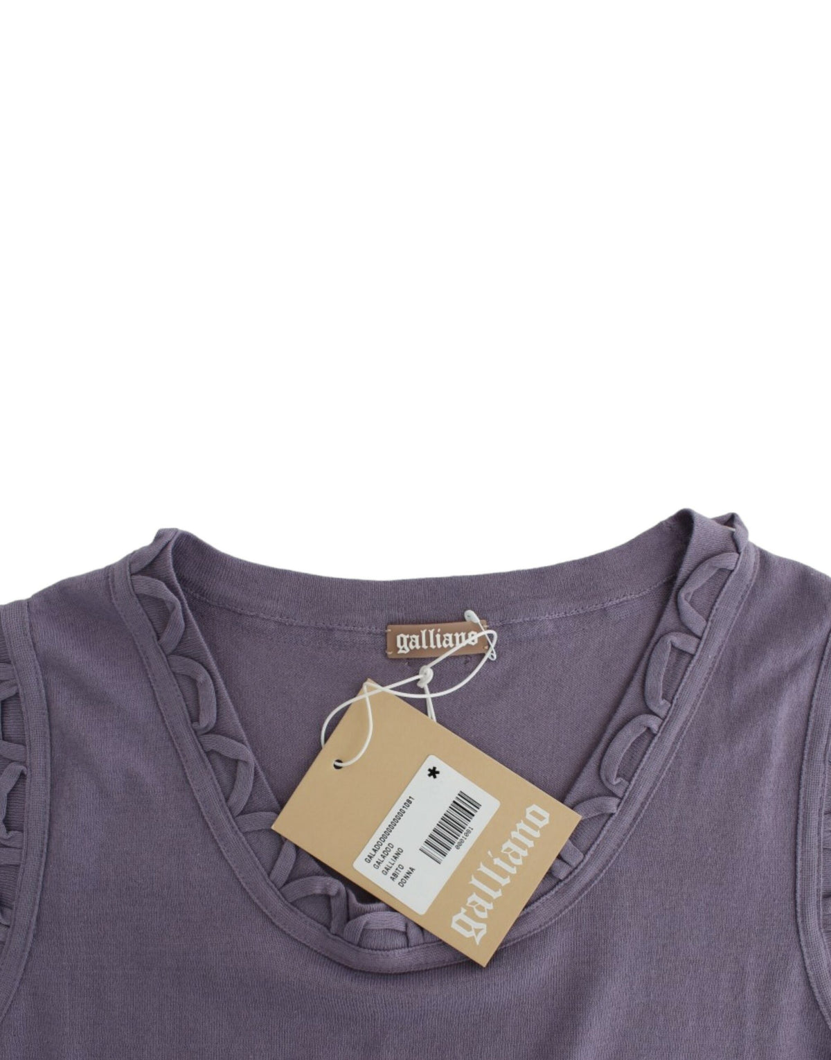 Robe en jersey de coton violet de John Galliano