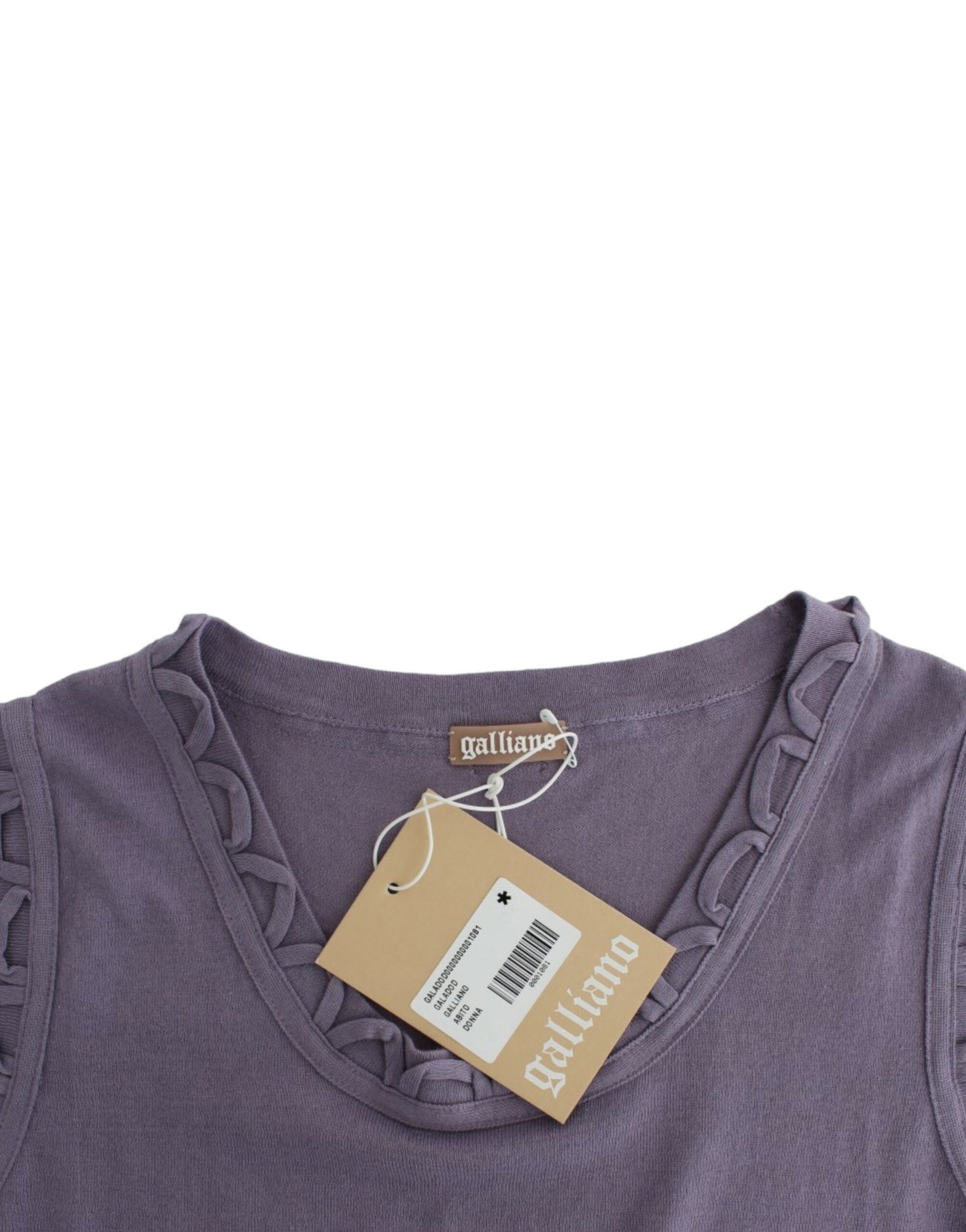 Robe en jersey de coton violet de John Galliano
