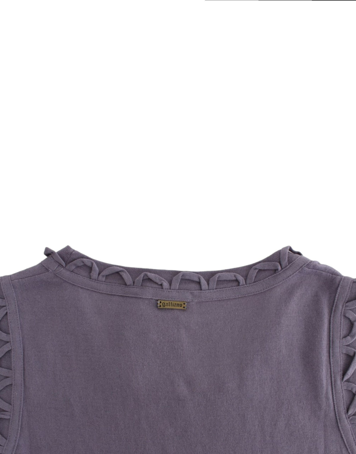Robe en jersey de coton violet de John Galliano