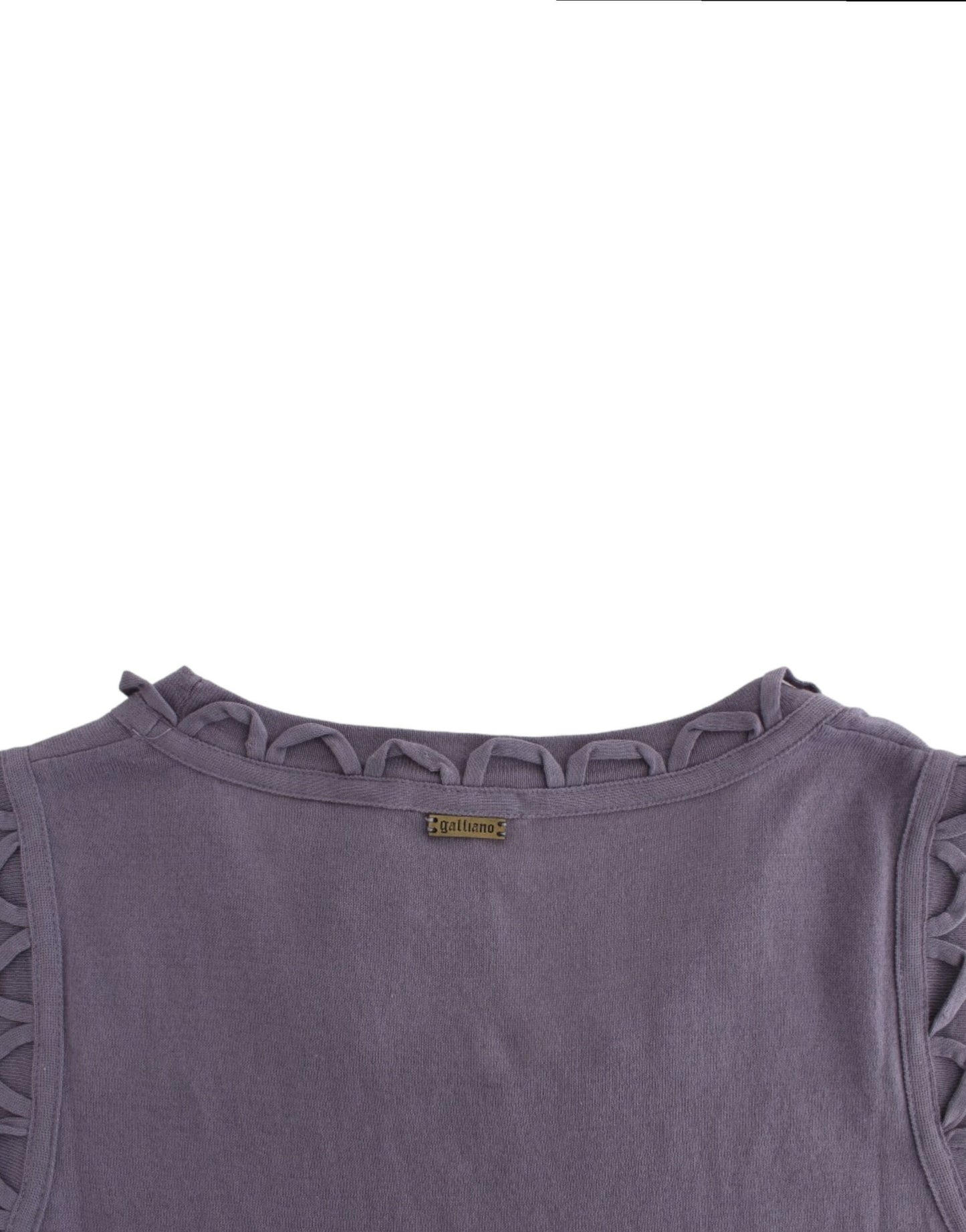 Robe en jersey de coton violet de John Galliano