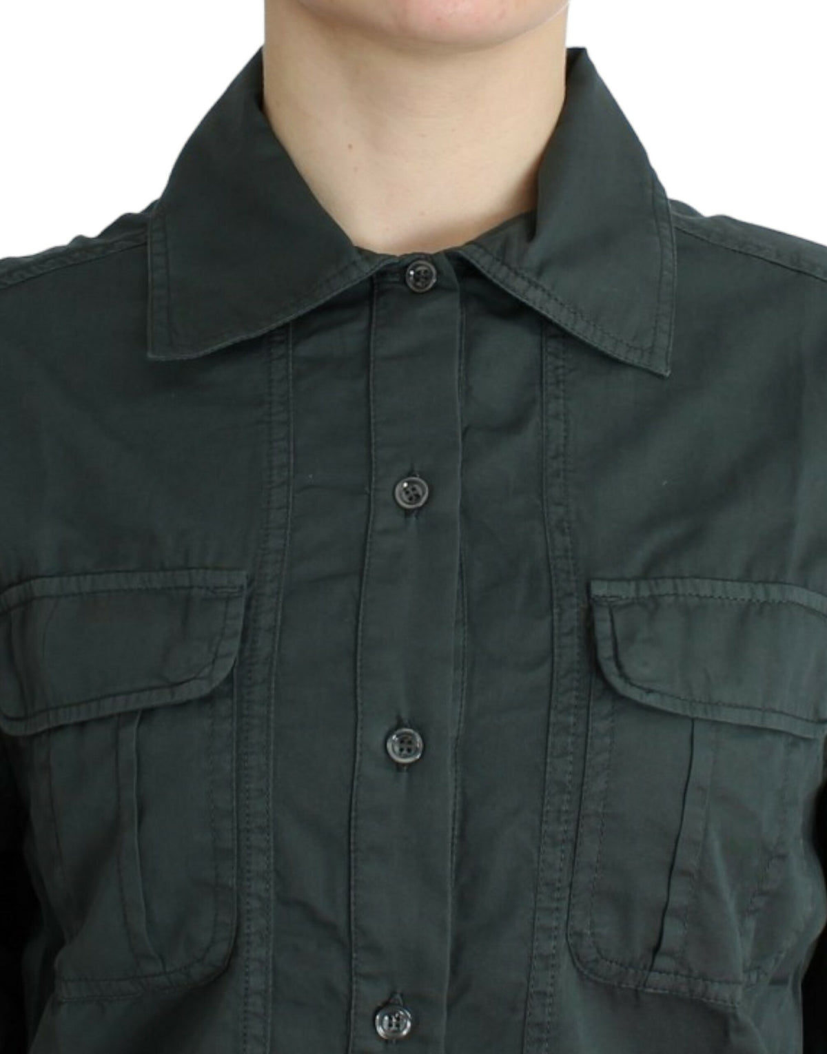 Chemise à boutons grise de Cavalli