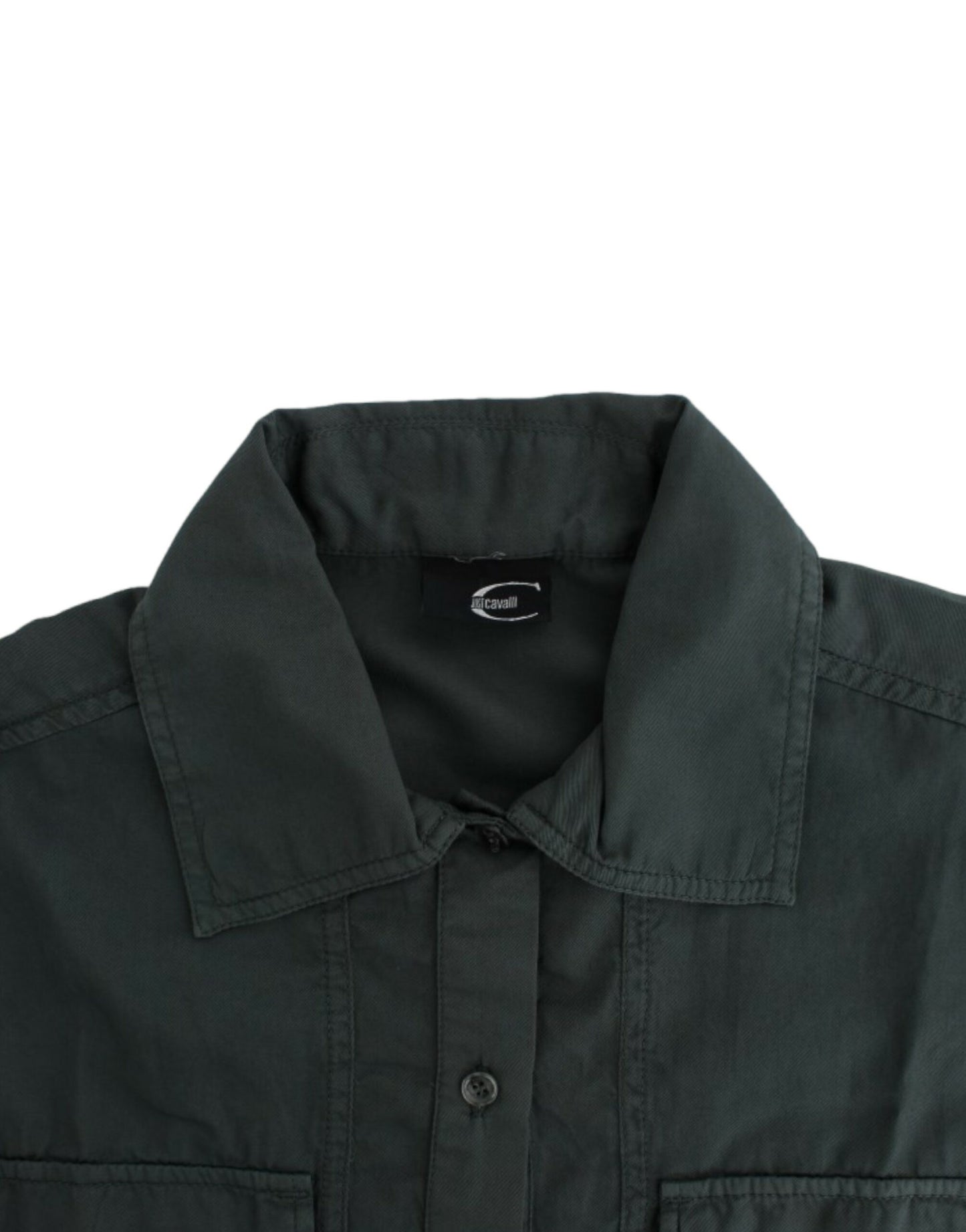 Chemise à boutons grise de Cavalli
