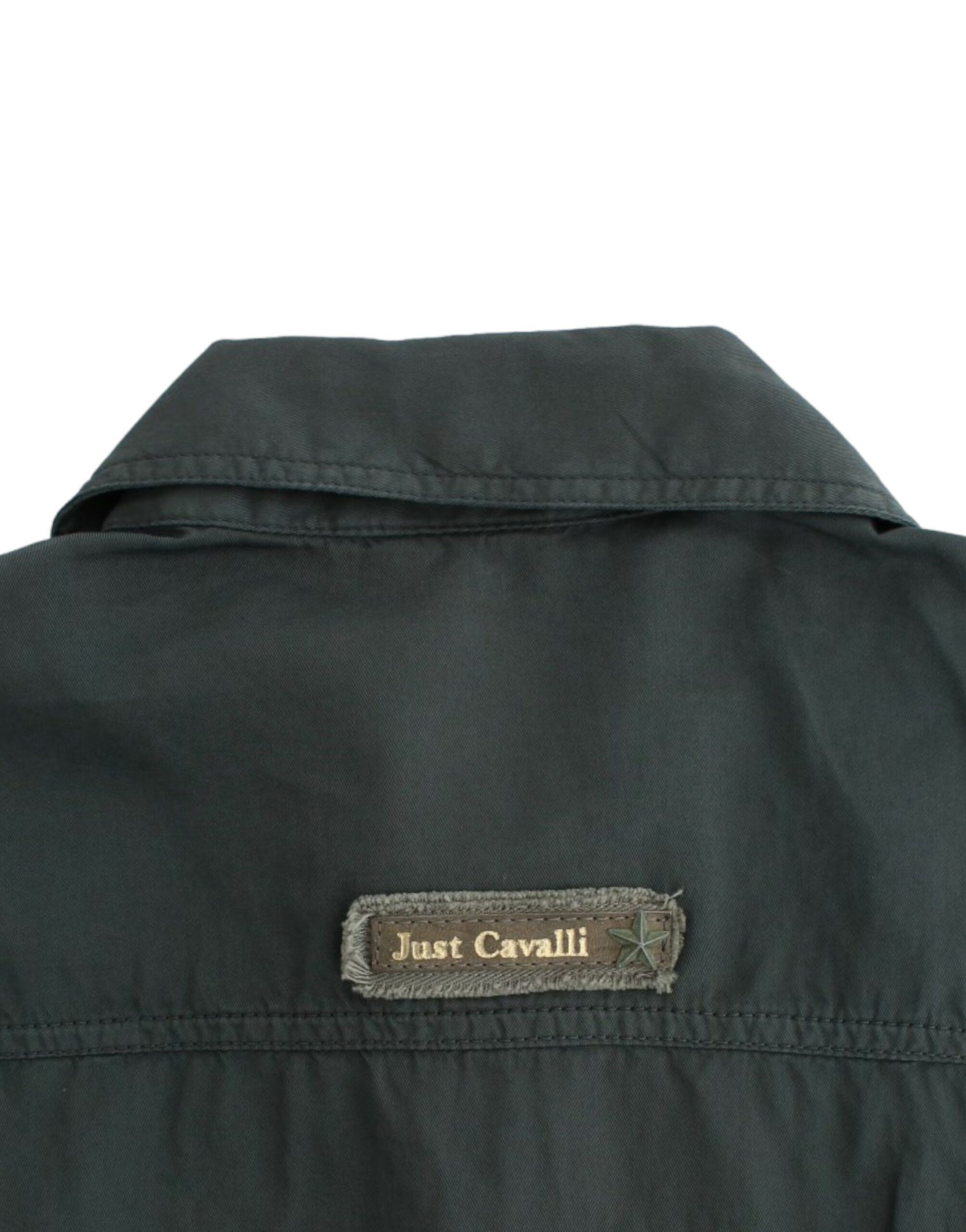 Chemise à boutons grise de Cavalli
