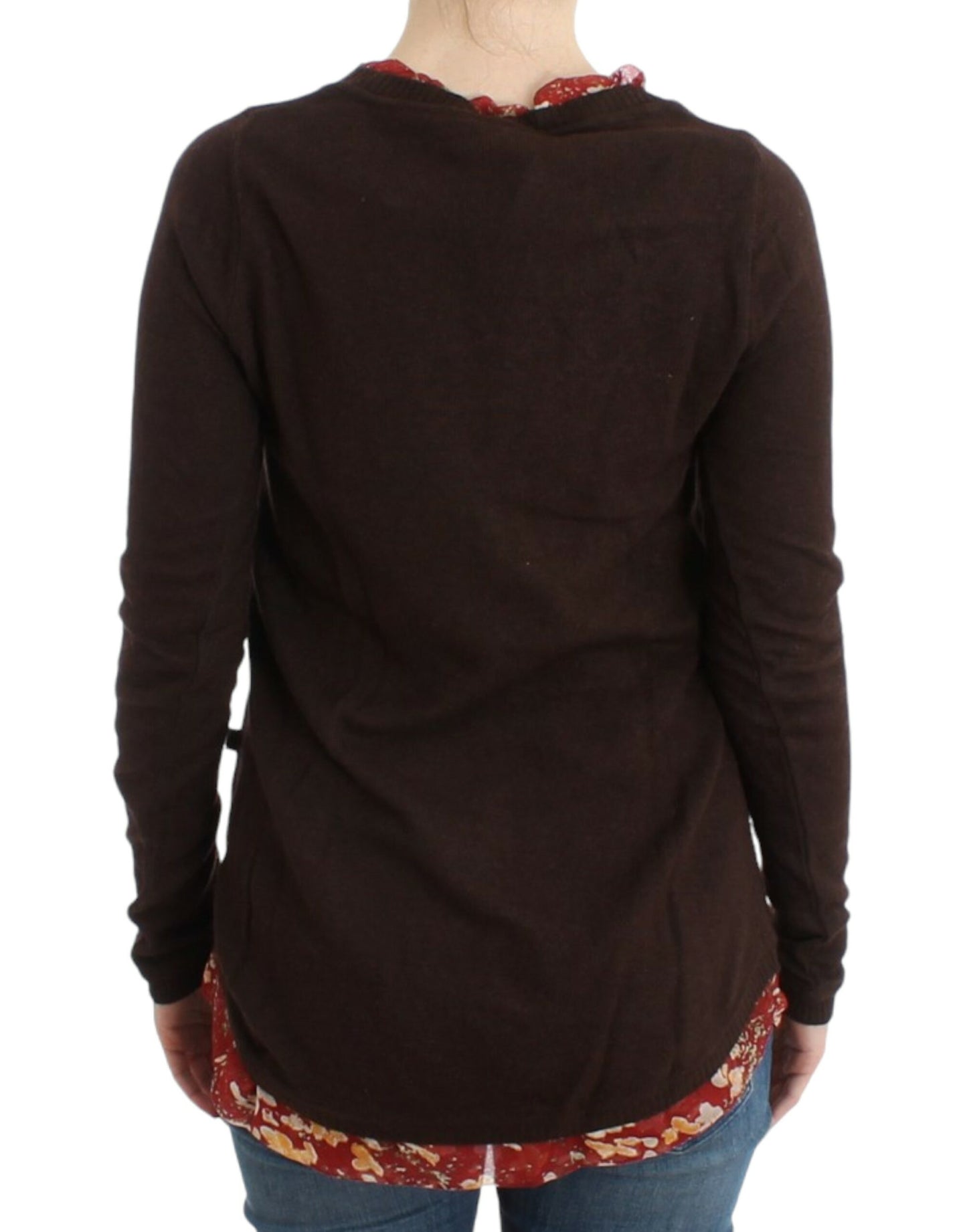 Pull col rond brun de Cavalli