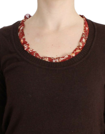 Pull col rond brun de Cavalli