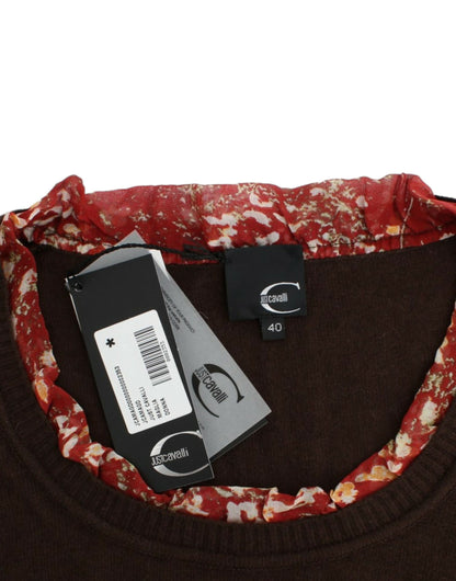 Pull col rond brun de Cavalli
