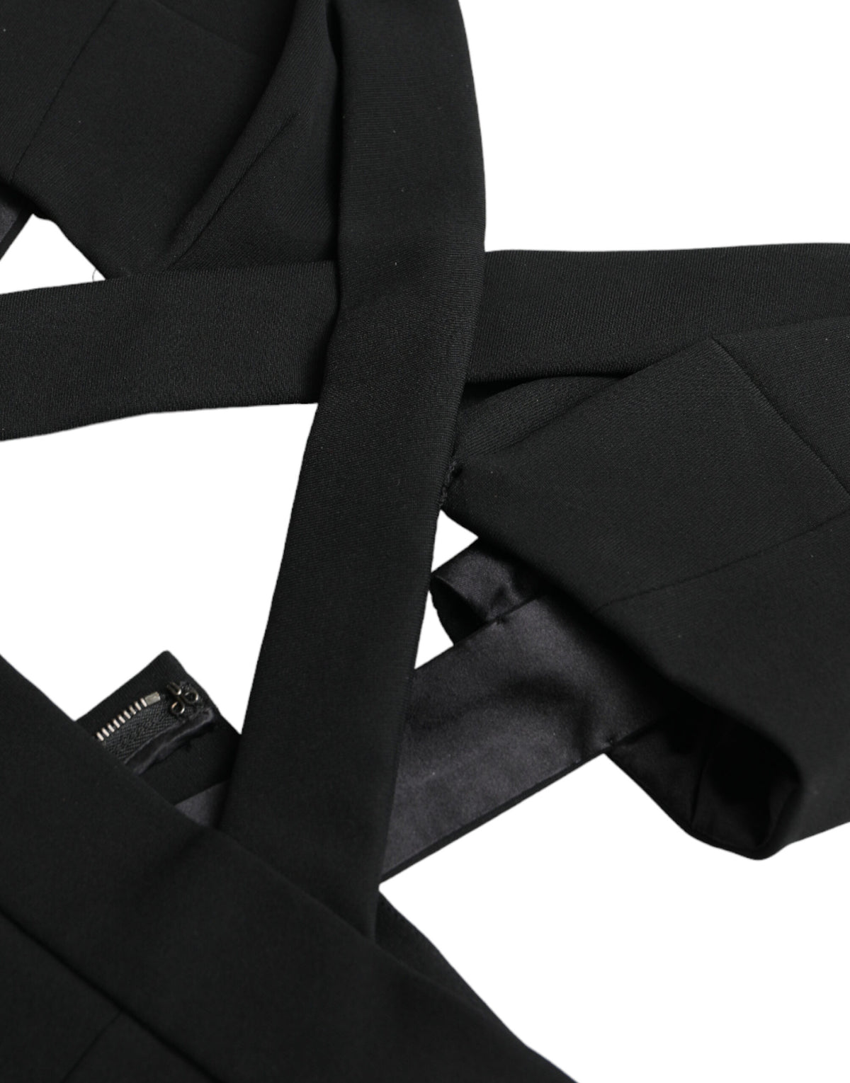 Robe Midi Bodycon Sans Manches Découpée Dolce & Gabbana Noir