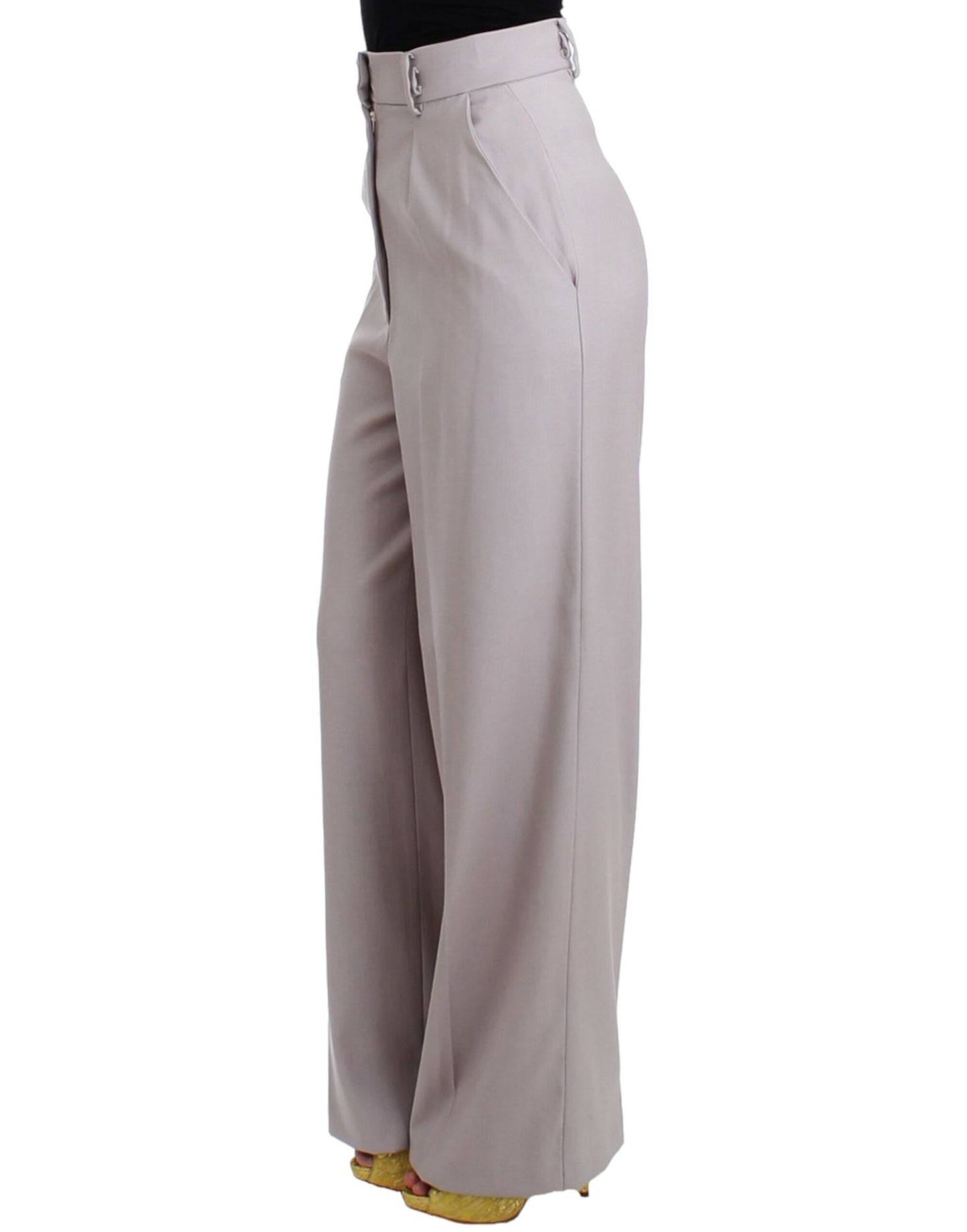 Pantalon taille haute gris de Cavalli