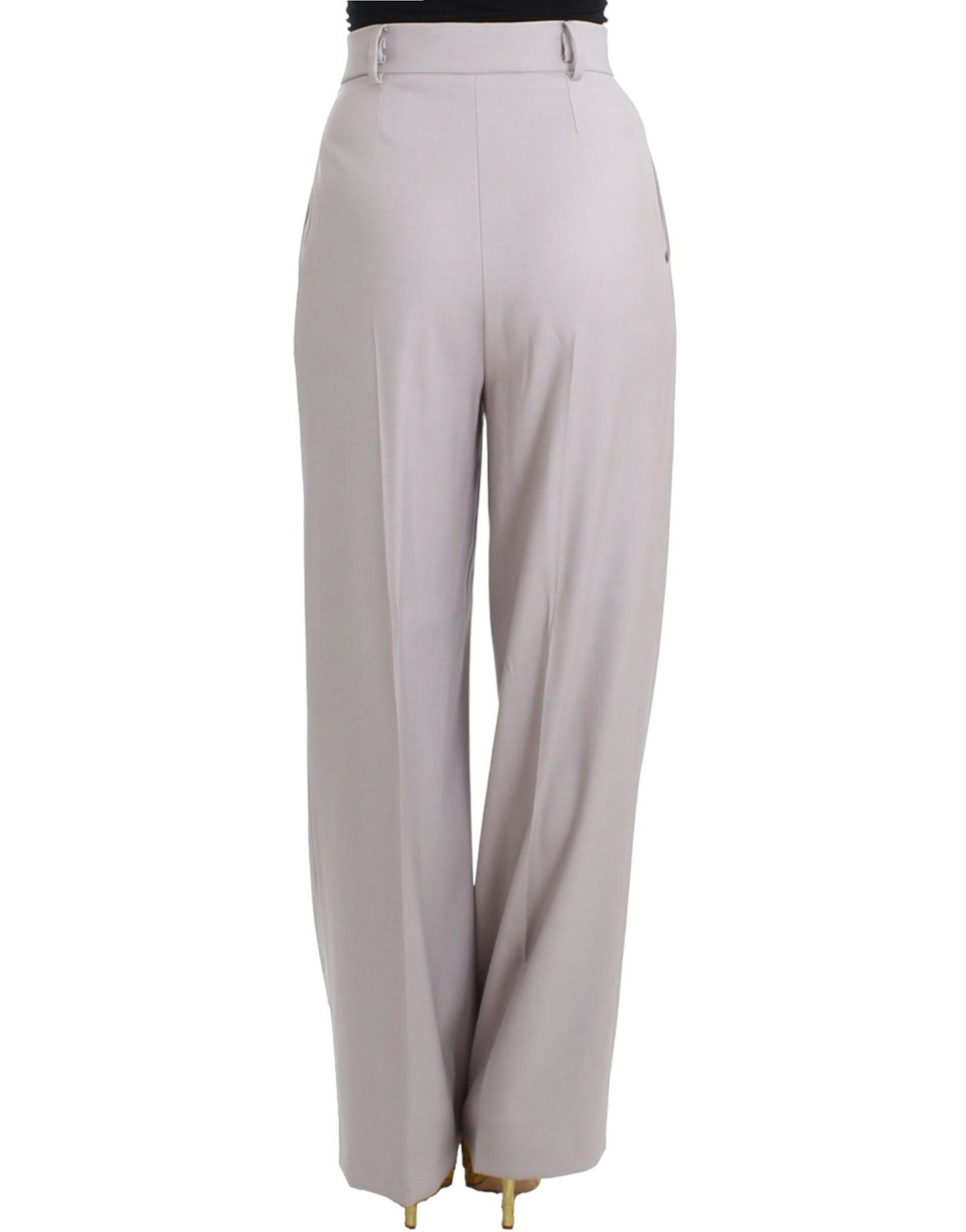 Pantalon taille haute gris de Cavalli