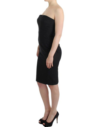 Robe sans bretelles grise de Cavalli