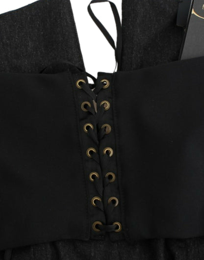 Robe sans bretelles grise de Cavalli