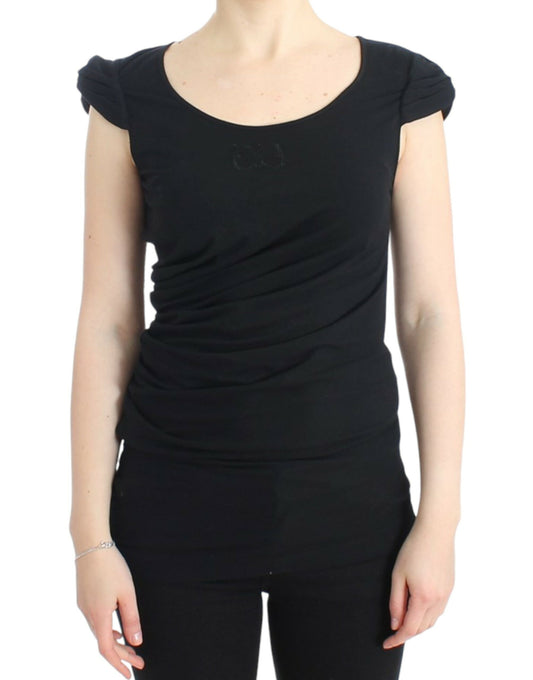 Top en coton noir de Cavalli