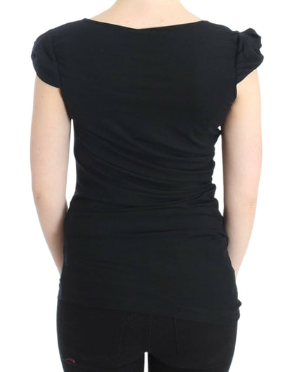 Top en coton noir de Cavalli