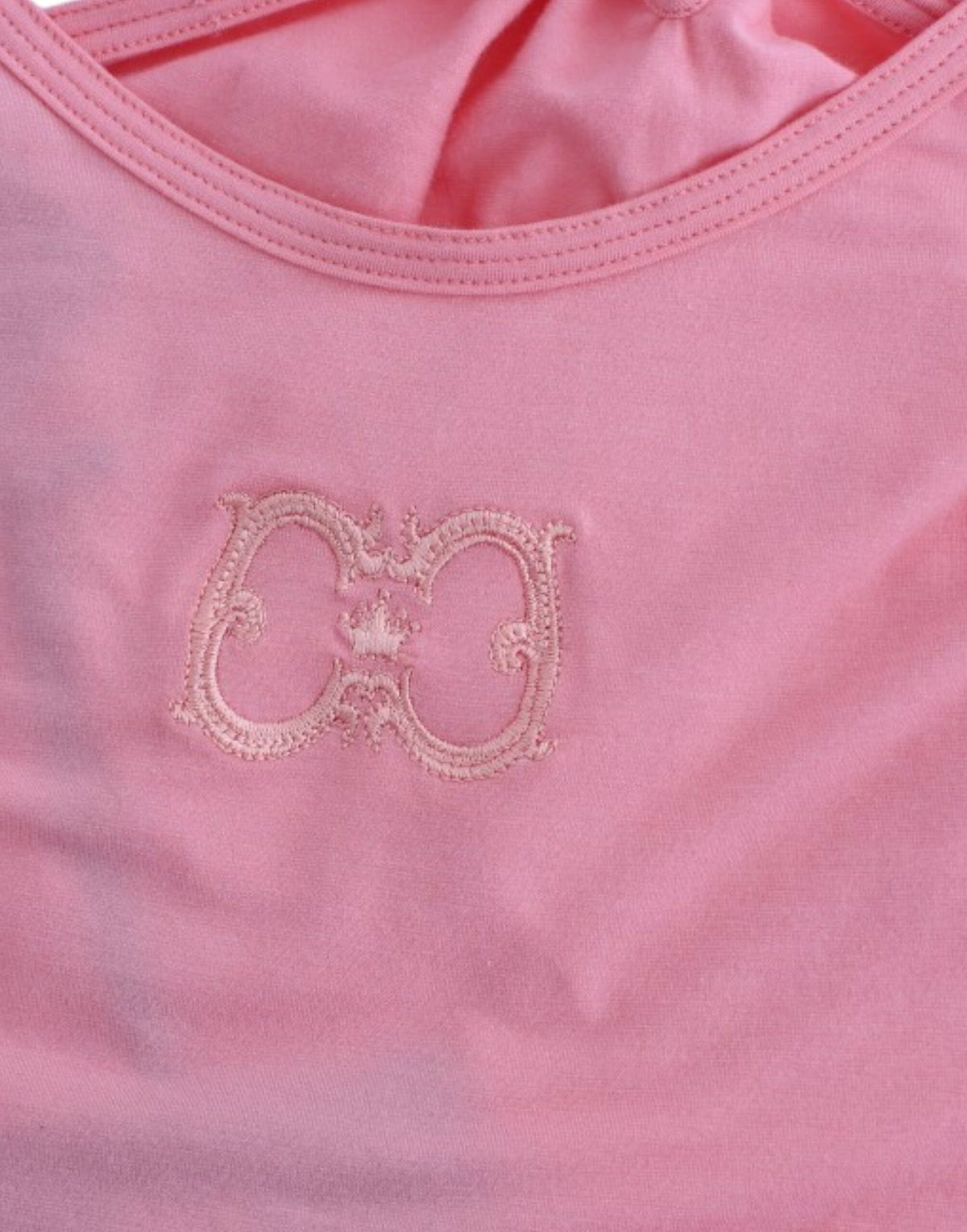 Débardeur en coton rose de Cavalli