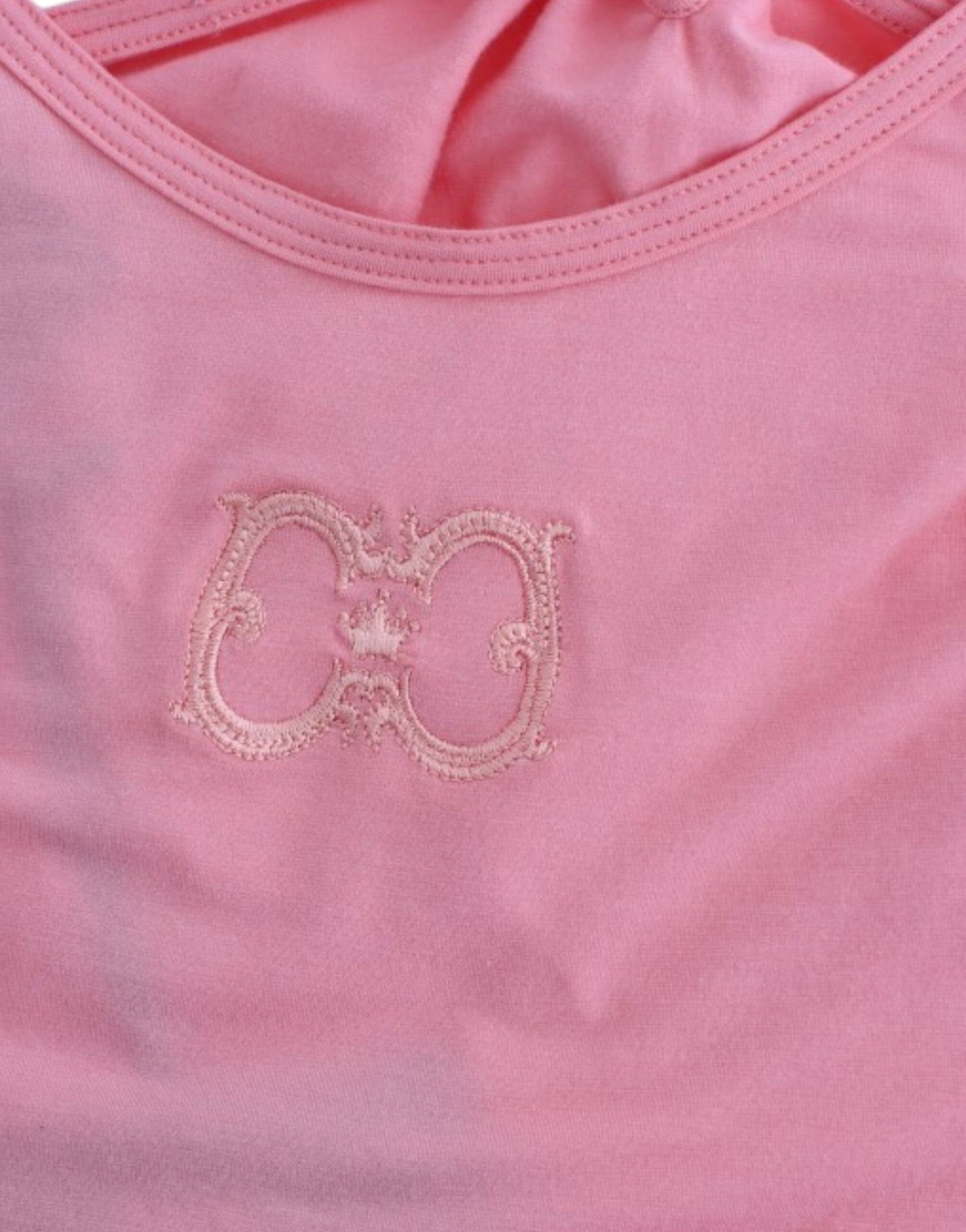 Débardeur en coton rose de Cavalli