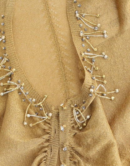 Boléro doré brodé de paillettes Cavalli Gold