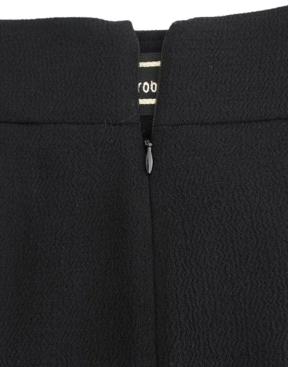 Jupe crayon en laine noire de Cavalli