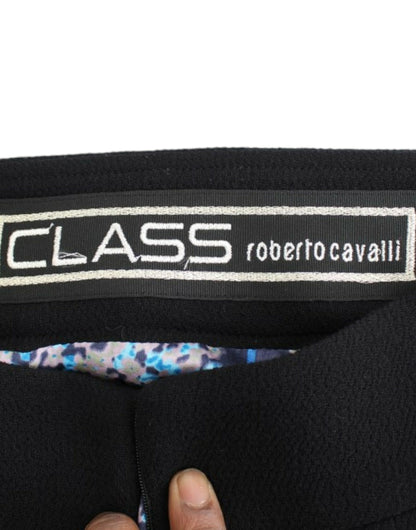 Jupe crayon en laine noire de Cavalli