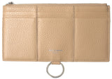 Dolce & Gabbana Beige Leather Shoulder Cardholder Wallet