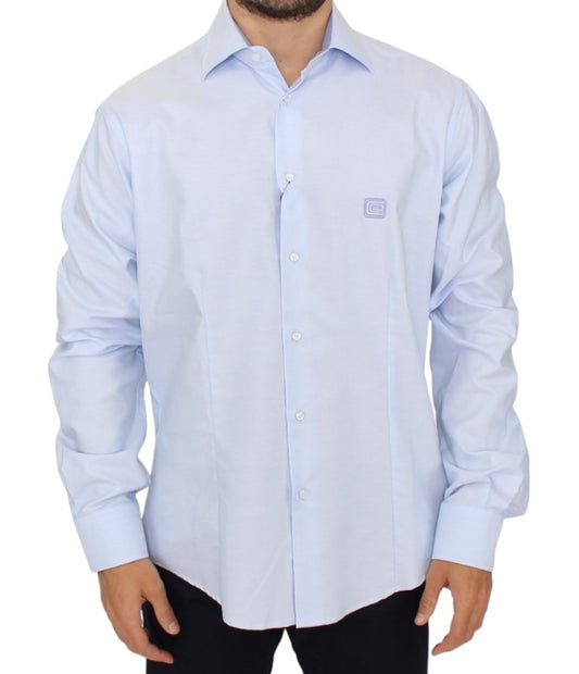 Chemise en coton bleu clair de Cavalli