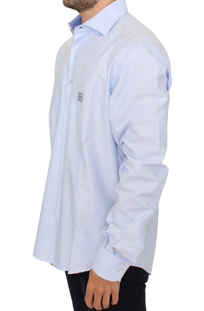 Chemise en coton bleu clair de Cavalli