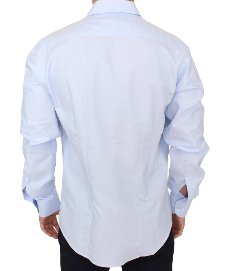 Chemise en coton bleu clair de Cavalli