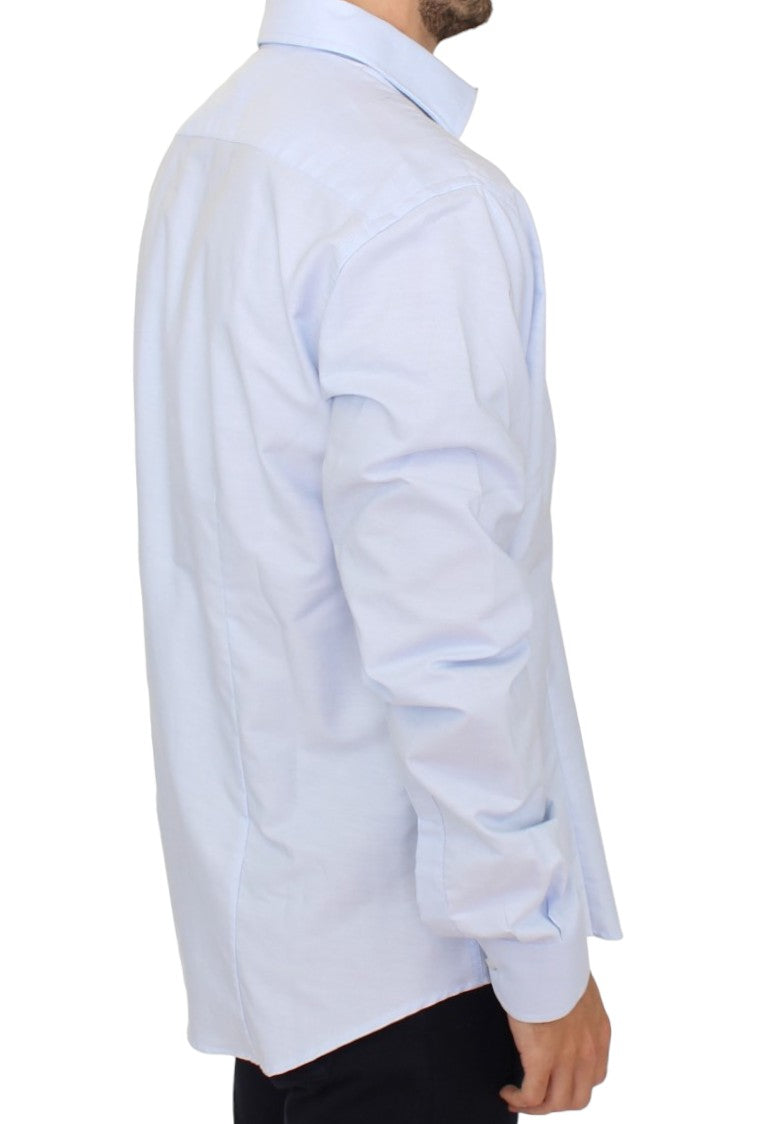 Chemise en coton bleu clair de Cavalli