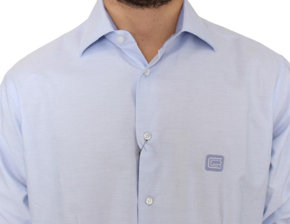 Chemise en coton bleu clair de Cavalli