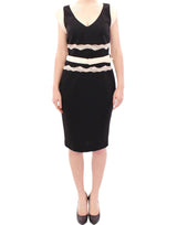 Robe fourreau en dentelle noire de Cavalli