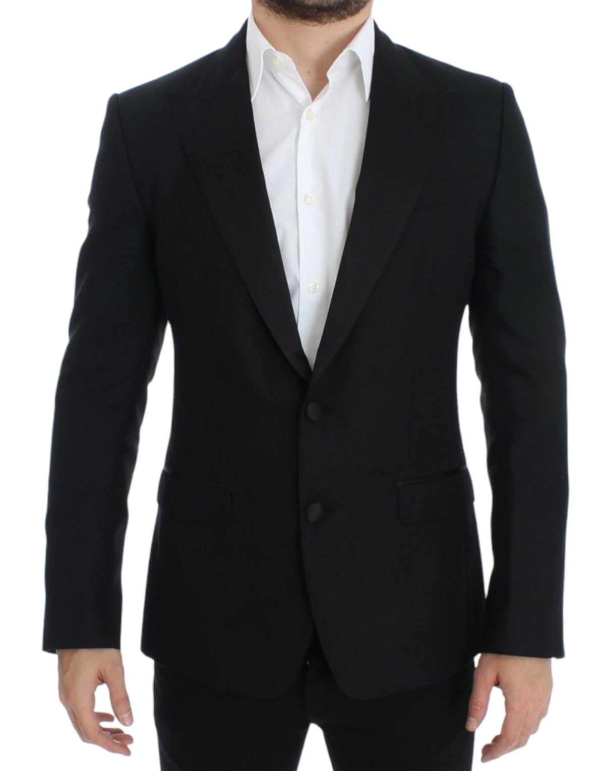 Dolce &amp; Gabbana Blazer SICILIA en laine et soie noire