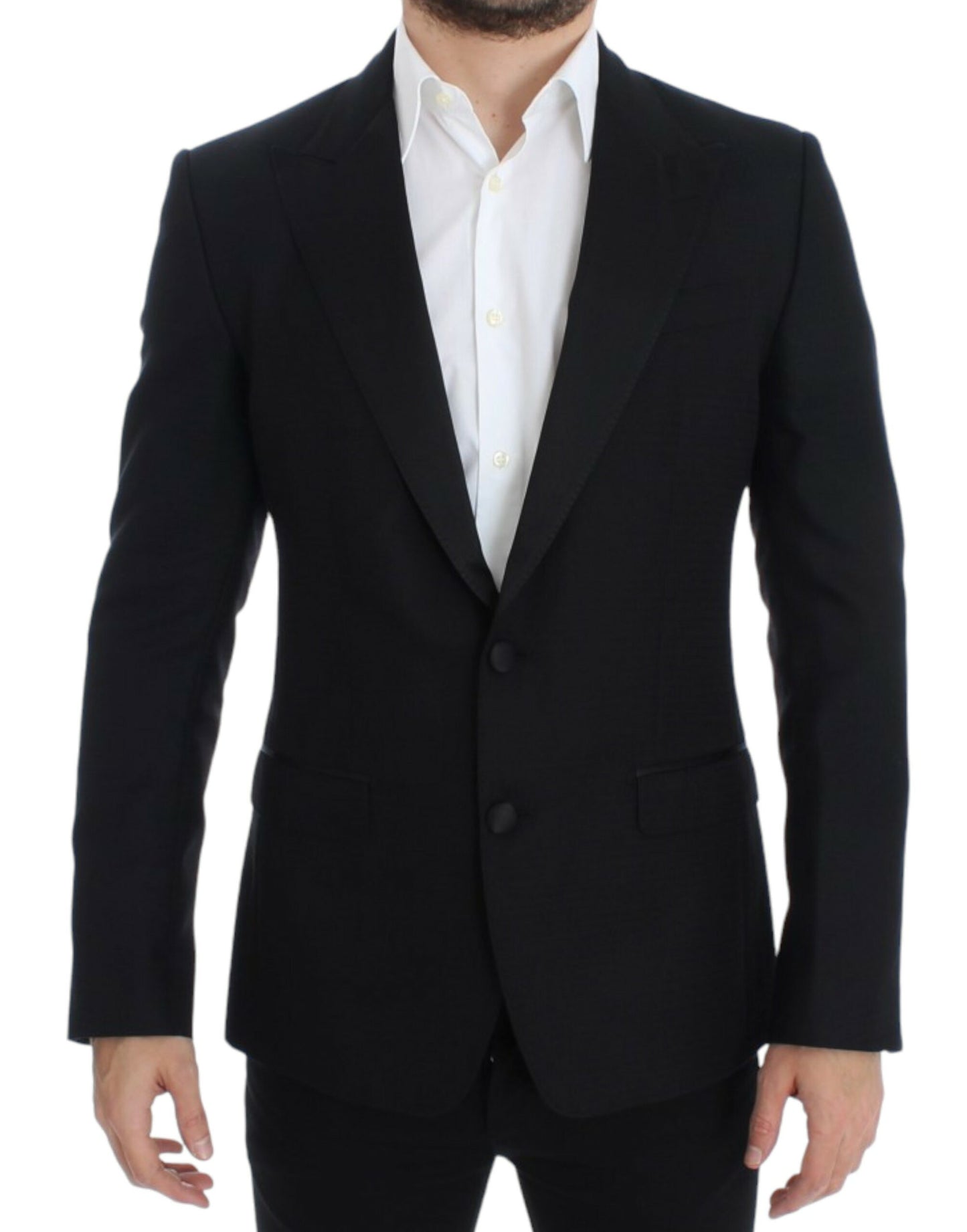 Dolce &amp; Gabbana Blazer SICILIA en laine et soie noire