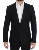 Dolce &amp; Gabbana Blazer SICILIA en laine et soie noire